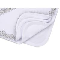 Крыжма детская Интеркидс с серебряной тесьмой (2456-white) изображение 2