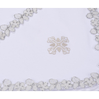 Крыжма детская Интеркидс с серебряной тесьмой (2456-white) изображение 3