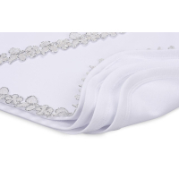 Крыжма детская Интеркидс с серебряной тесьмой (2456-white) изображение 4