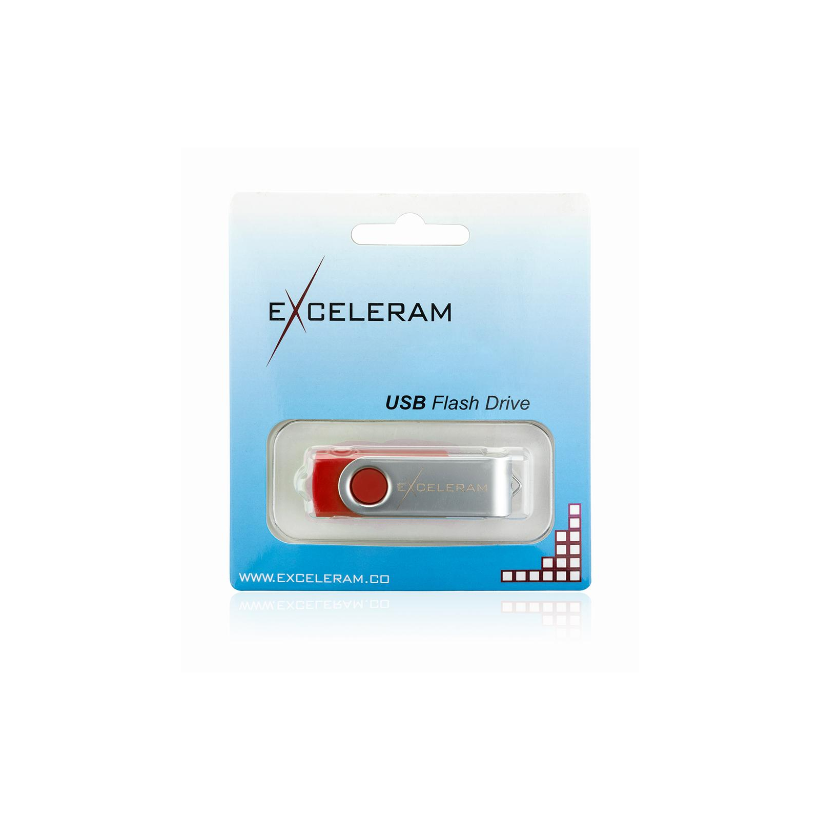 USB флеш накопитель eXceleram 8GB P1 Series Silver/Red USB 2.0 (EXP1U2SIRE08) изображение 8