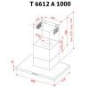 Витяжка кухонна Perfelli T 6612 A 1000 W LED зображення 9