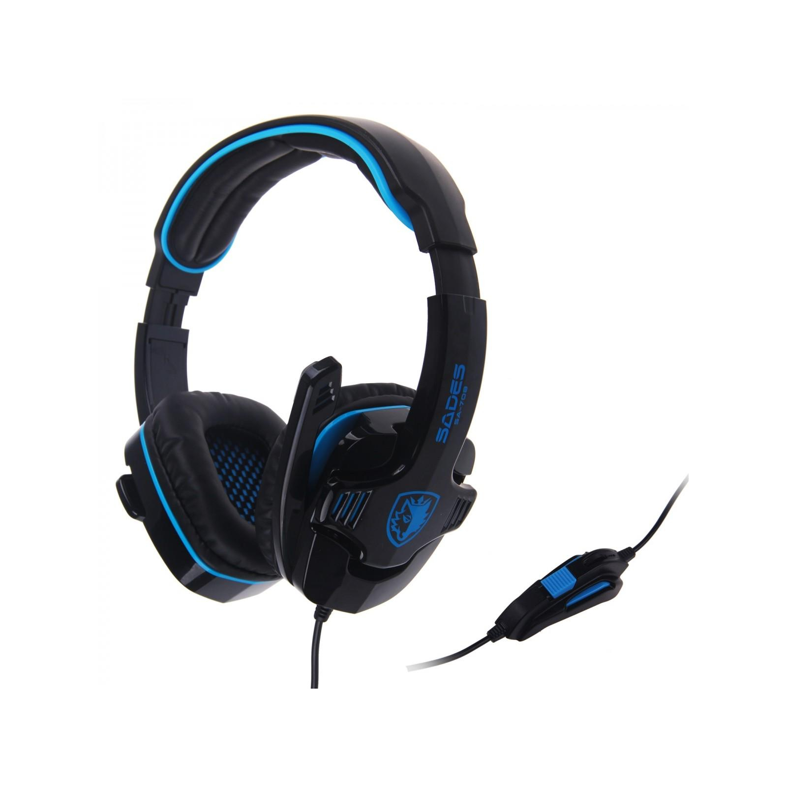 Навушники Sades Gpower Black/Blue (SA708-B-BL) зображення 2