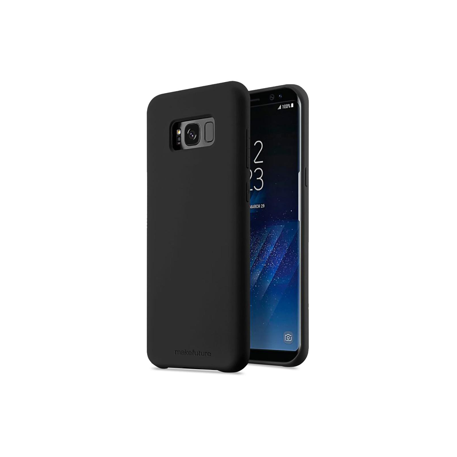 Чехол для мобильного телефона MakeFuture Silicone Case Samsung S8 Plus Black (MCS-SS8PBK)