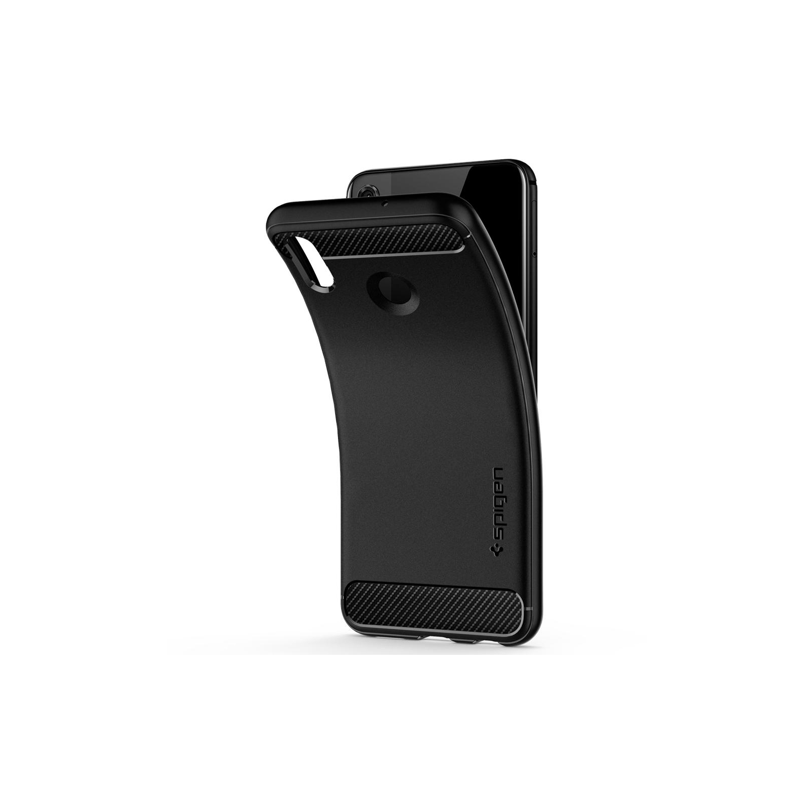 Чехол для мобильного телефона Spigen Honor 8X Rugged Armor Matte Black (L36CS25573) изображение 3