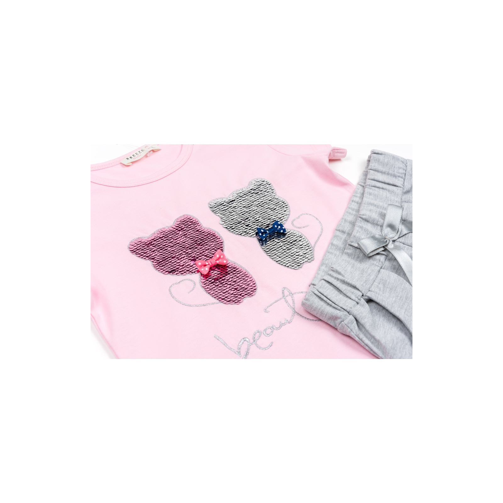Набір дитячого одягу Breeze з кошенятами (10843-128G-pink) зображення 3