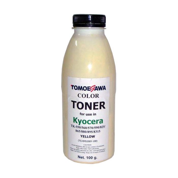 Тонер KYOCERA TK-550/825/865/880/895/8315 100г Yellow Tomoegawa (TG-KM5200Y-100)