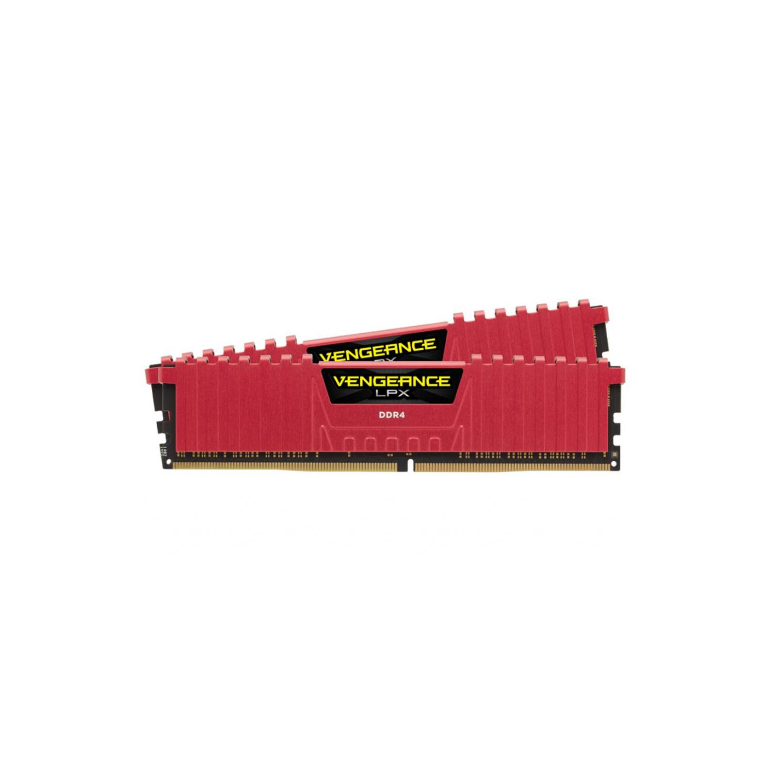 Модуль памяти для компьютера DDR4 32GB (2x16GB) 2666 MHz Vengeance LPX Red Corsair (CMK32GX4M2A2666C16R) изображение 2