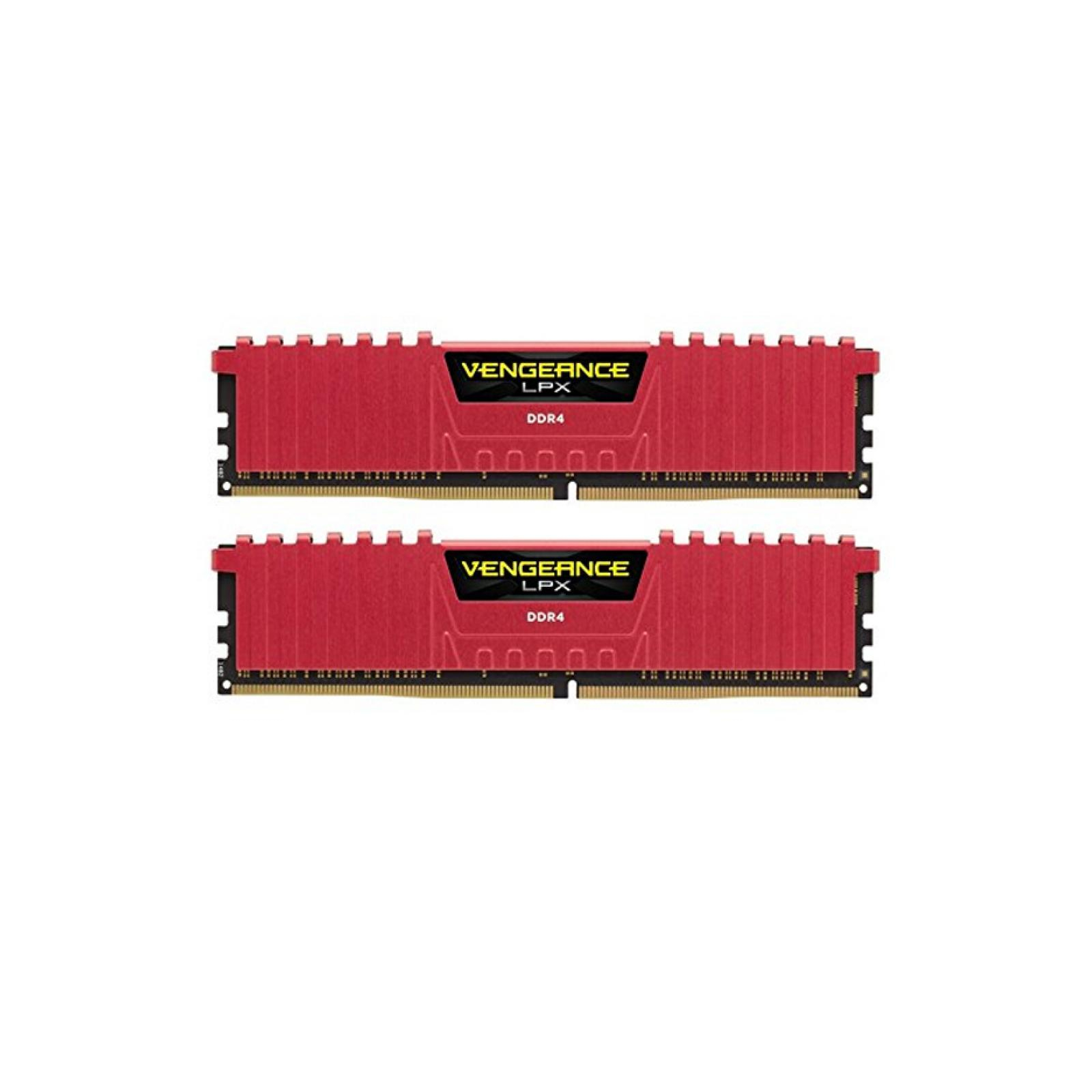 Модуль памяти для компьютера DDR4 32GB (2x16GB) 2666 MHz Vengeance LPX Red Corsair (CMK32GX4M2A2666C16R)