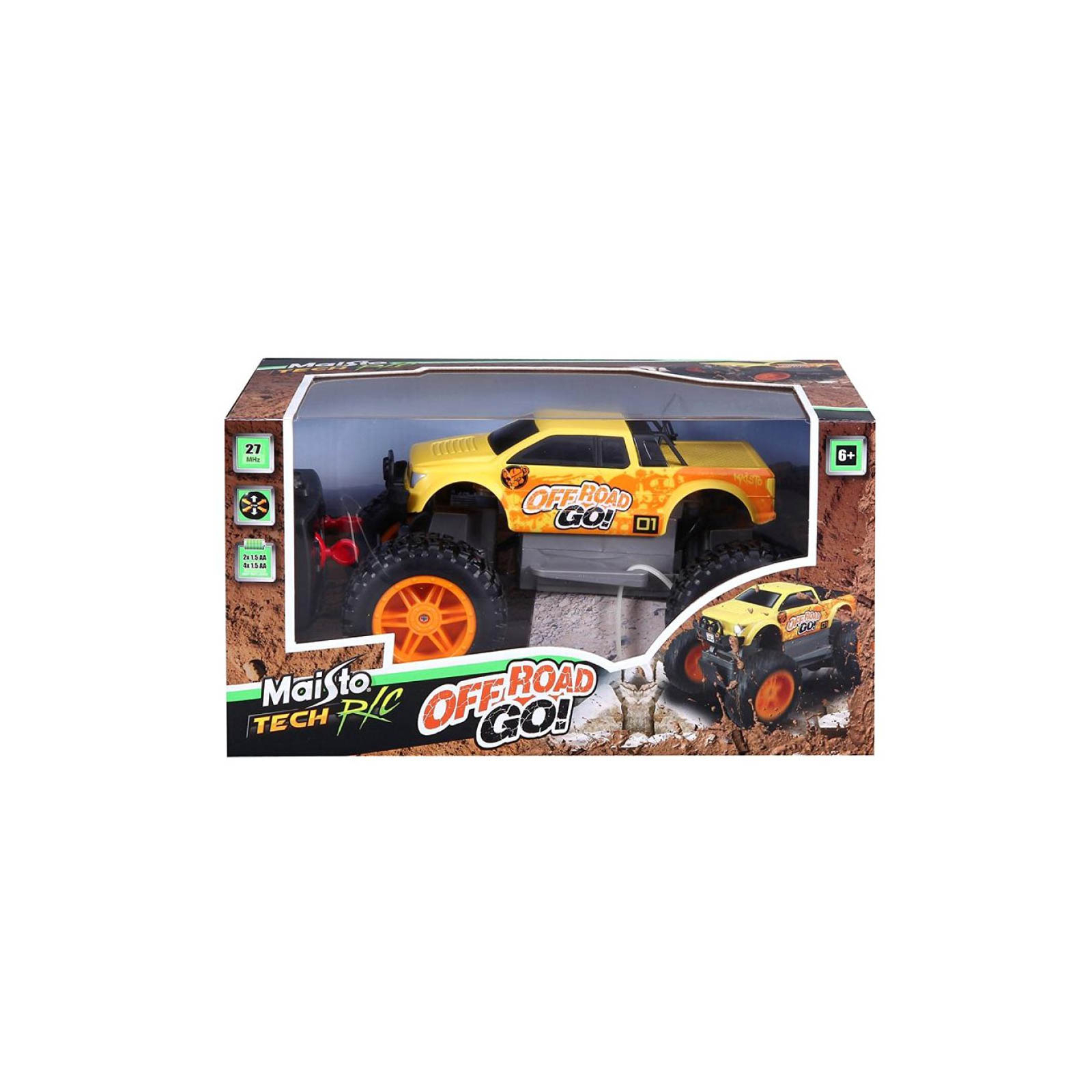 Радиоуправляемая игрушка Maisto Off Road Go Желтый (81762 yellow) изображение 3