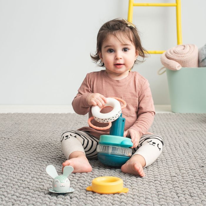 Развивающая игрушка Taf Toys пирамидка Кролик коллекция Полярное сияние (12445) изображение 4