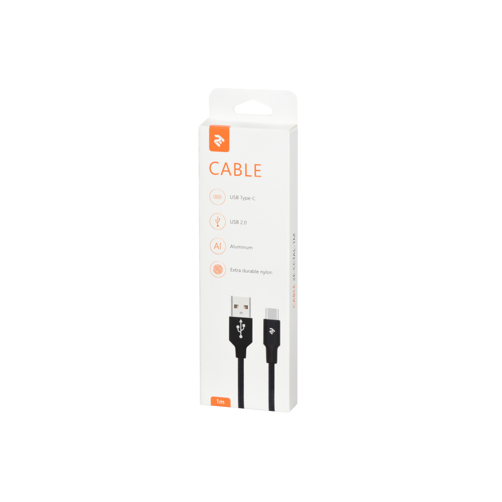 Дата кабель USB 2.0 AM to Type-C 1.0m Alumium Shell Cable 2E (2E-CCTAL-1M) изображение 2
