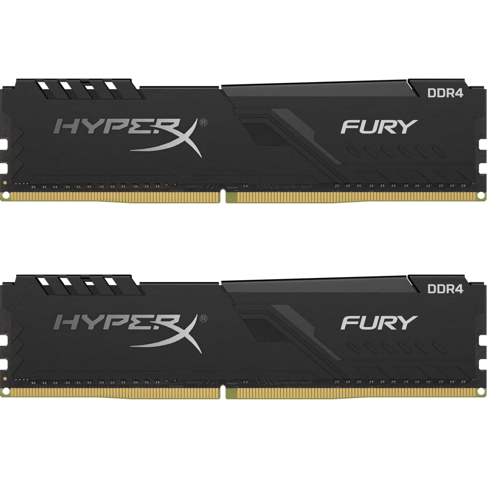 Модуль памяти для компьютера DDR4 32GB (2x16GB) 2400 MHz HyperX FURY Black Kingston Fury (ex.HyperX) (HX424C15FB3K2/32)