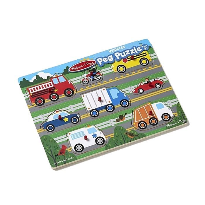 Развивающая игрушка Melissa&Doug Пазл Угадай машинку (MD19051) изображение 2