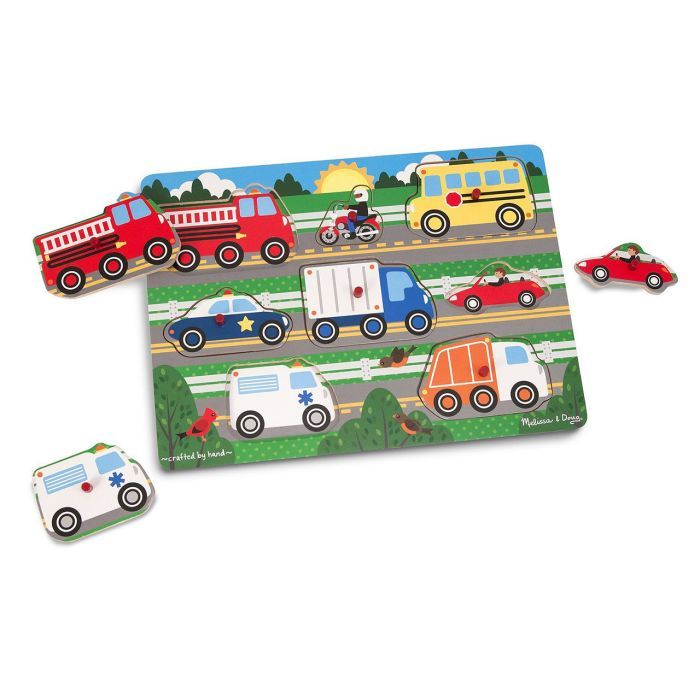 Развивающая игрушка Melissa&Doug Пазл Угадай машинку (MD19051) изображение 3