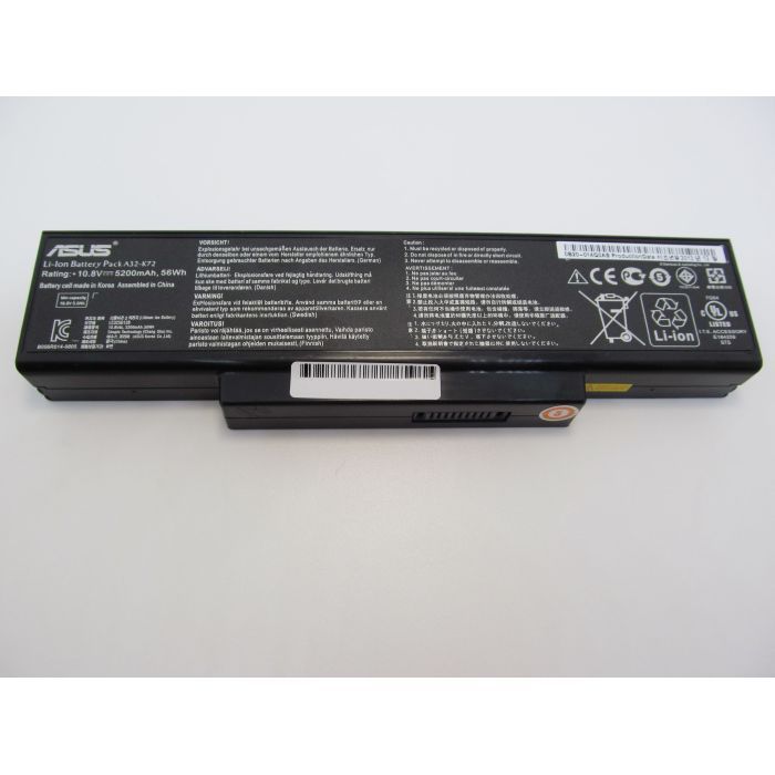 Аккумулятор для ноутбука ASUS A32-K72, 5200mAh (56Wh), 6cell, 11.1V, Li-ion (A47201)