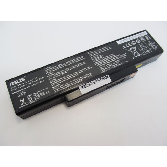 Аккумулятор для ноутбука ASUS A32-K72, 5200mAh (56Wh), 6cell, 11.1V, Li-ion (A47201) изображение 2
