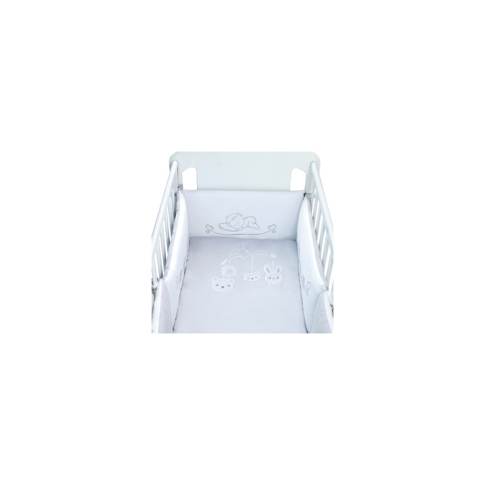 Детский постельный набор Верес Ring toys white-gray (6 ед.) (216.10) изображение 4