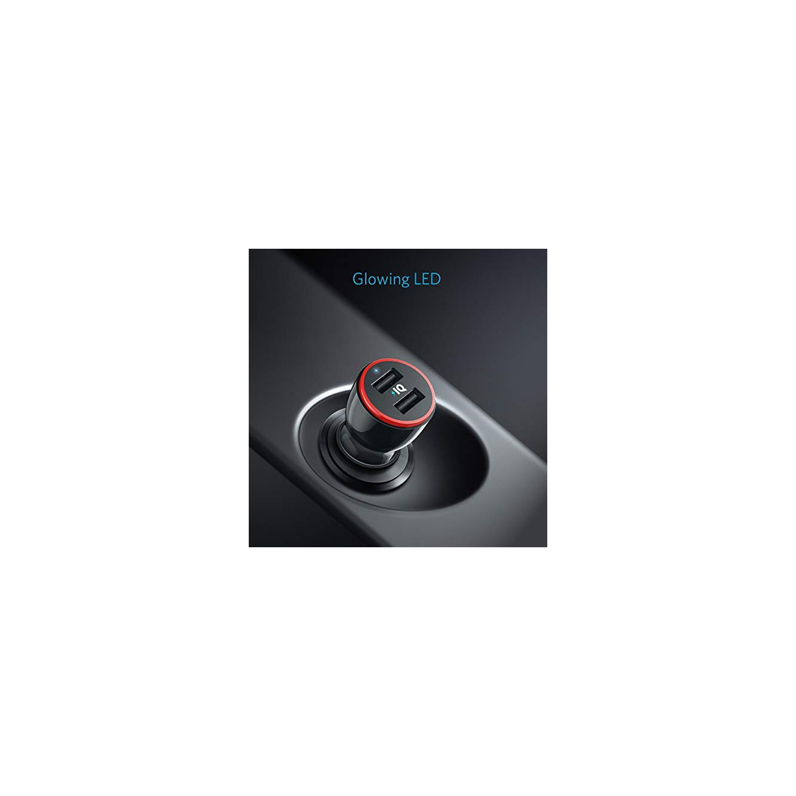 Зарядное устройство Anker PowerDrive 2 24W 2xUSB V3 (Black) (A2310G11) изображение 7