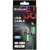 Дата кабель USB 2.0 AM to USB-C 1.0m PRO green Defender (87816) зображення 3