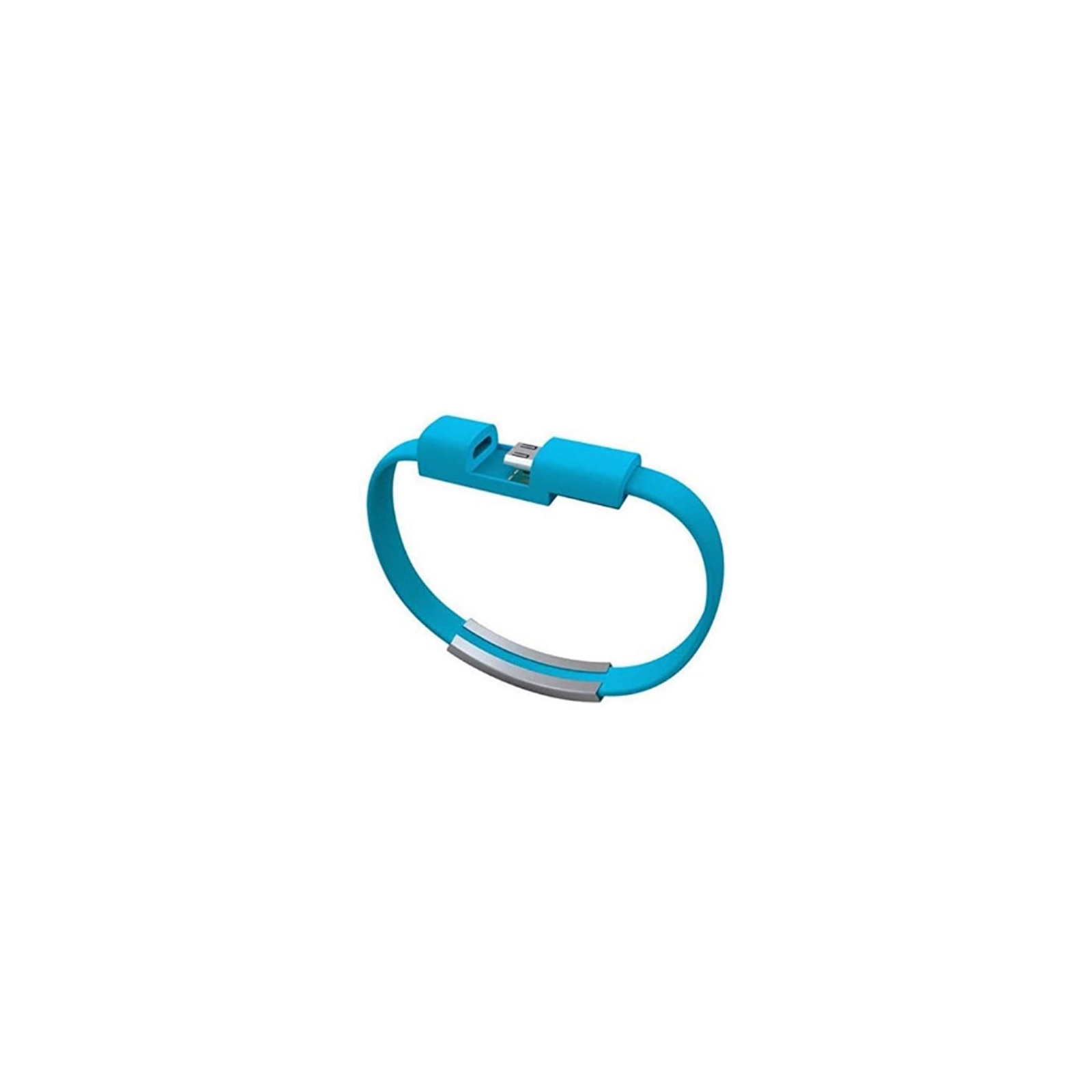 Дата кабель USB 2.0 AM to Micro 5P 0.2m браслет blue Extradigital (KBU1784) изображение 2