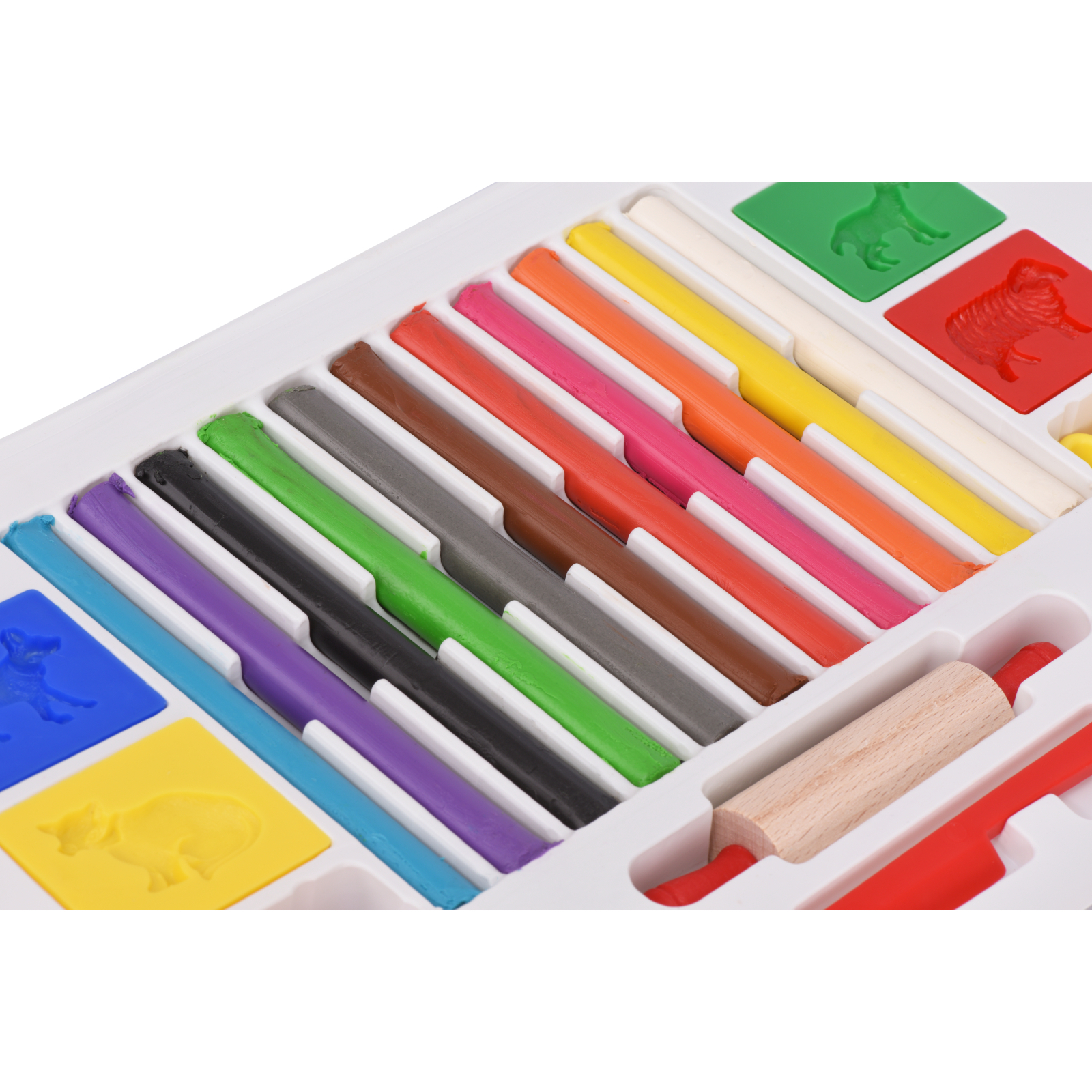 Набір для творчості Becks Plastilin Набір пластиліну 10 кольорів з аксесуарами (B100338) зображення 3