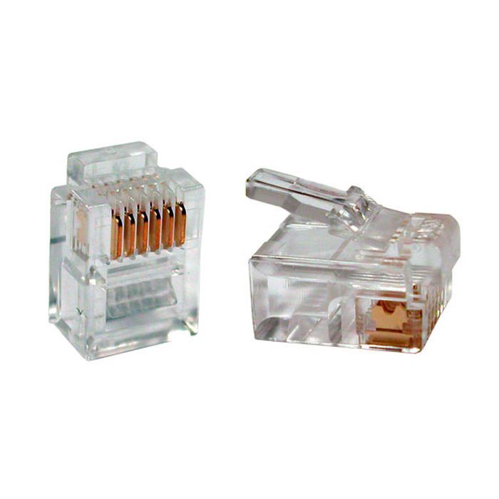 Коннектор Patron RJ12 6P6C * 40 (CON-RJ-12-6P6C-40)