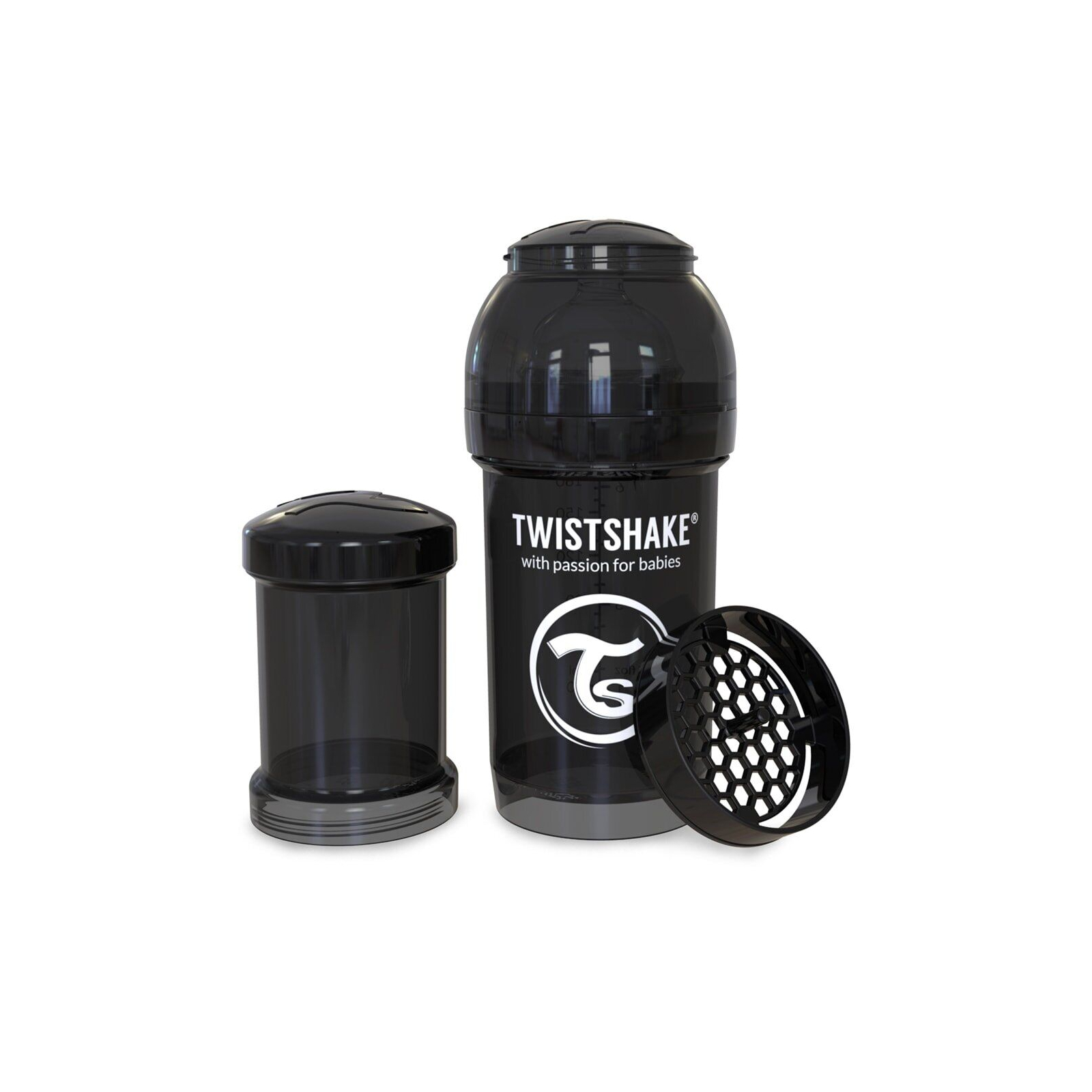 Бутылочка для кормления Twistshake антиколиковая 180 мл, черная (24885) изображение 2