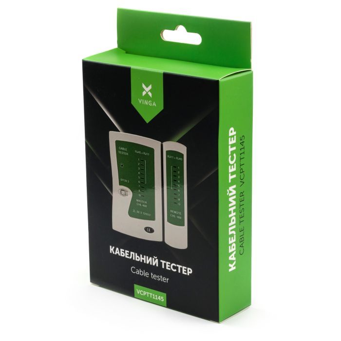 Тестер кабельний Vinga RJ-45/RJ-11 (VCPTT1145) зображення 5