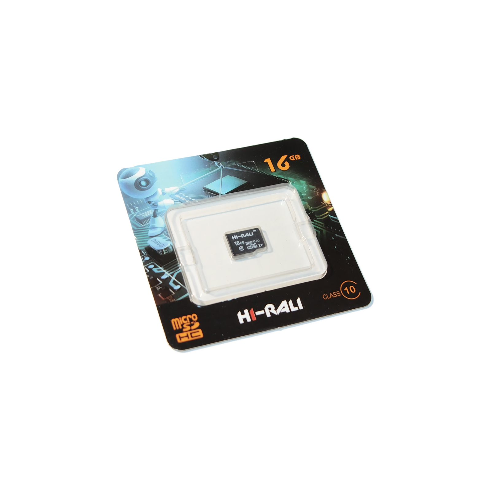 Карта памяти Hi-Rali 16GB microSDHC class 10 UHS-I (HI-16GBSD10U1-00)