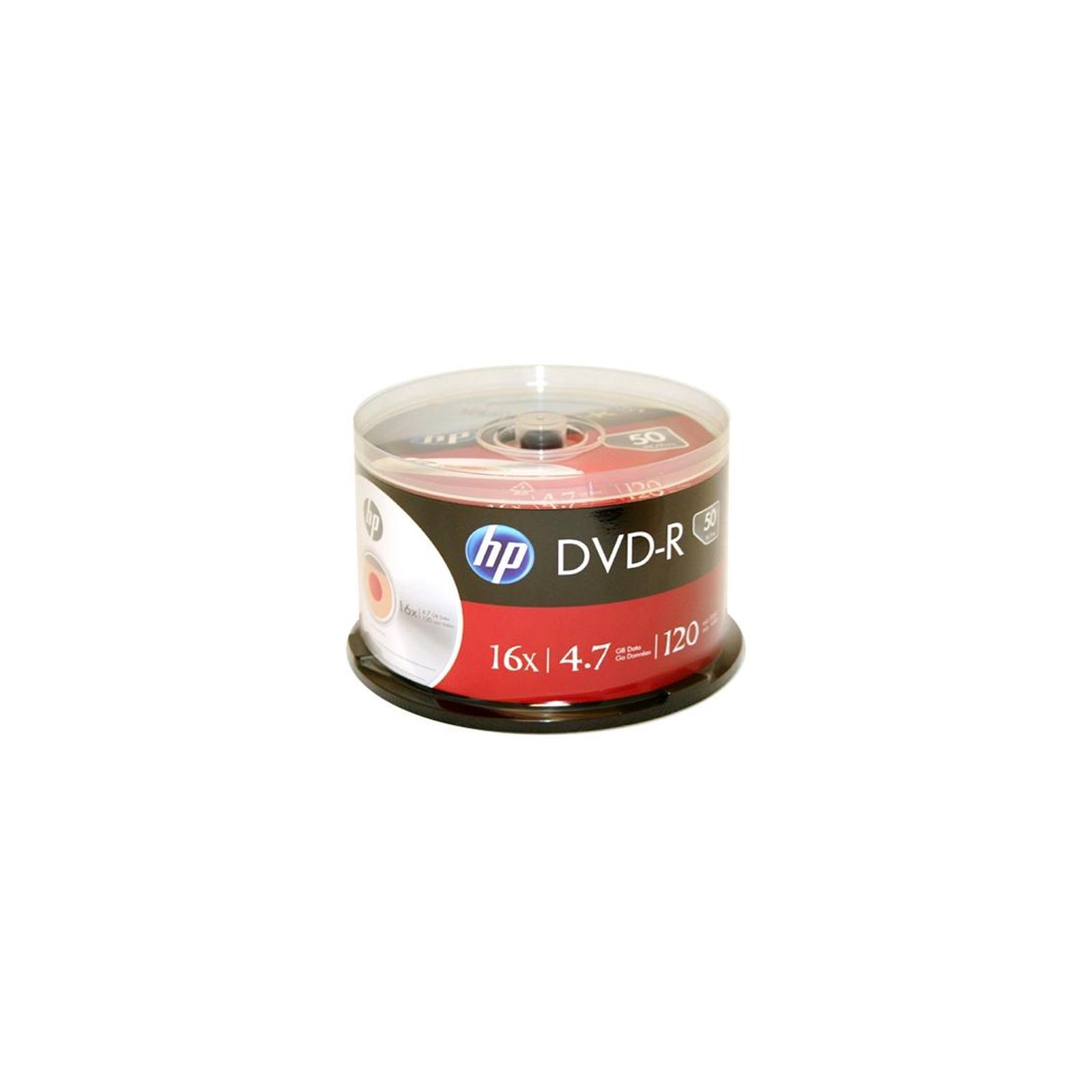 ᐈ Купить диск dvd HP DVD-R 4.7GB 16X 50 шт Spindle (69316