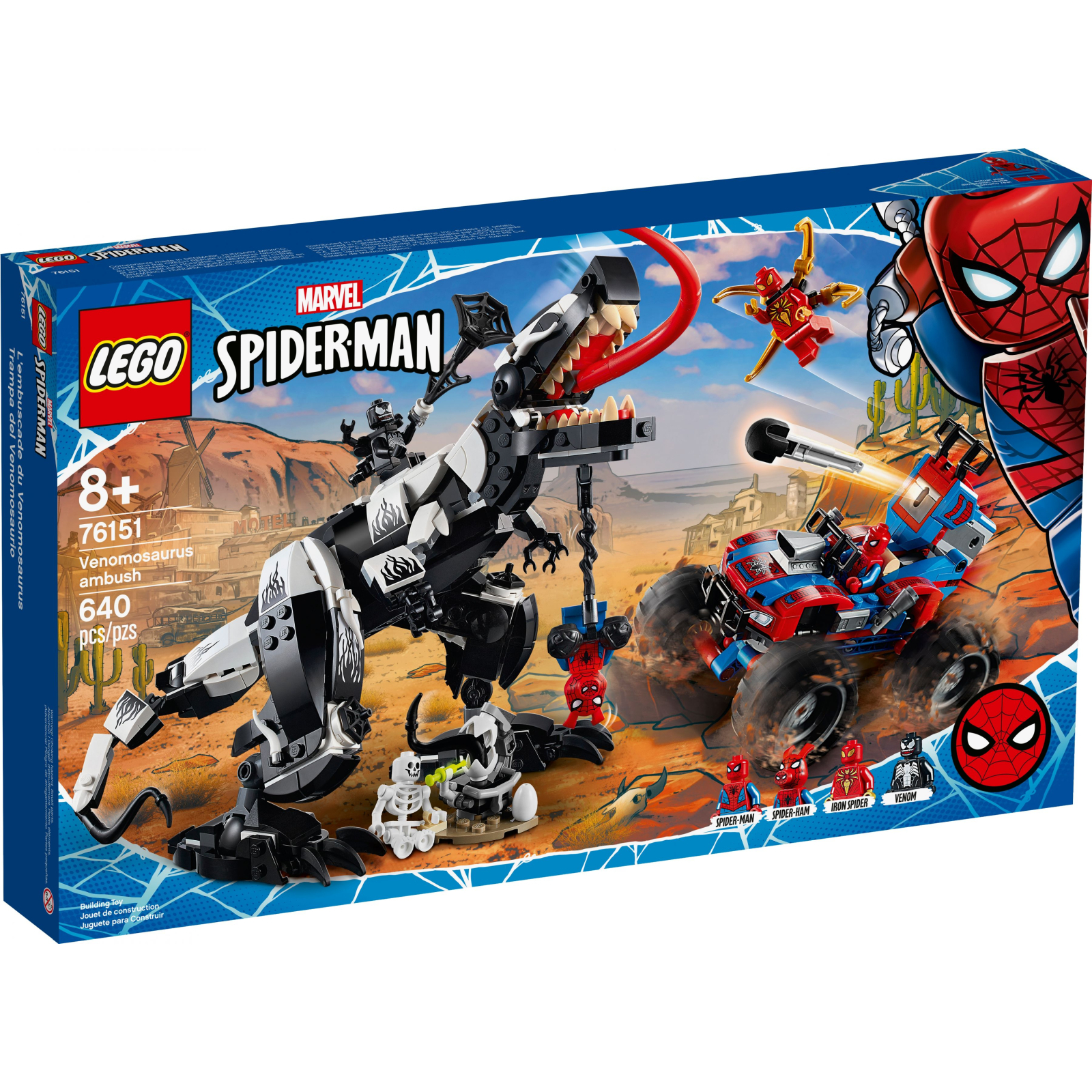 Конструктор LEGO Людина-павук: Засідка на веномозавра (76151)