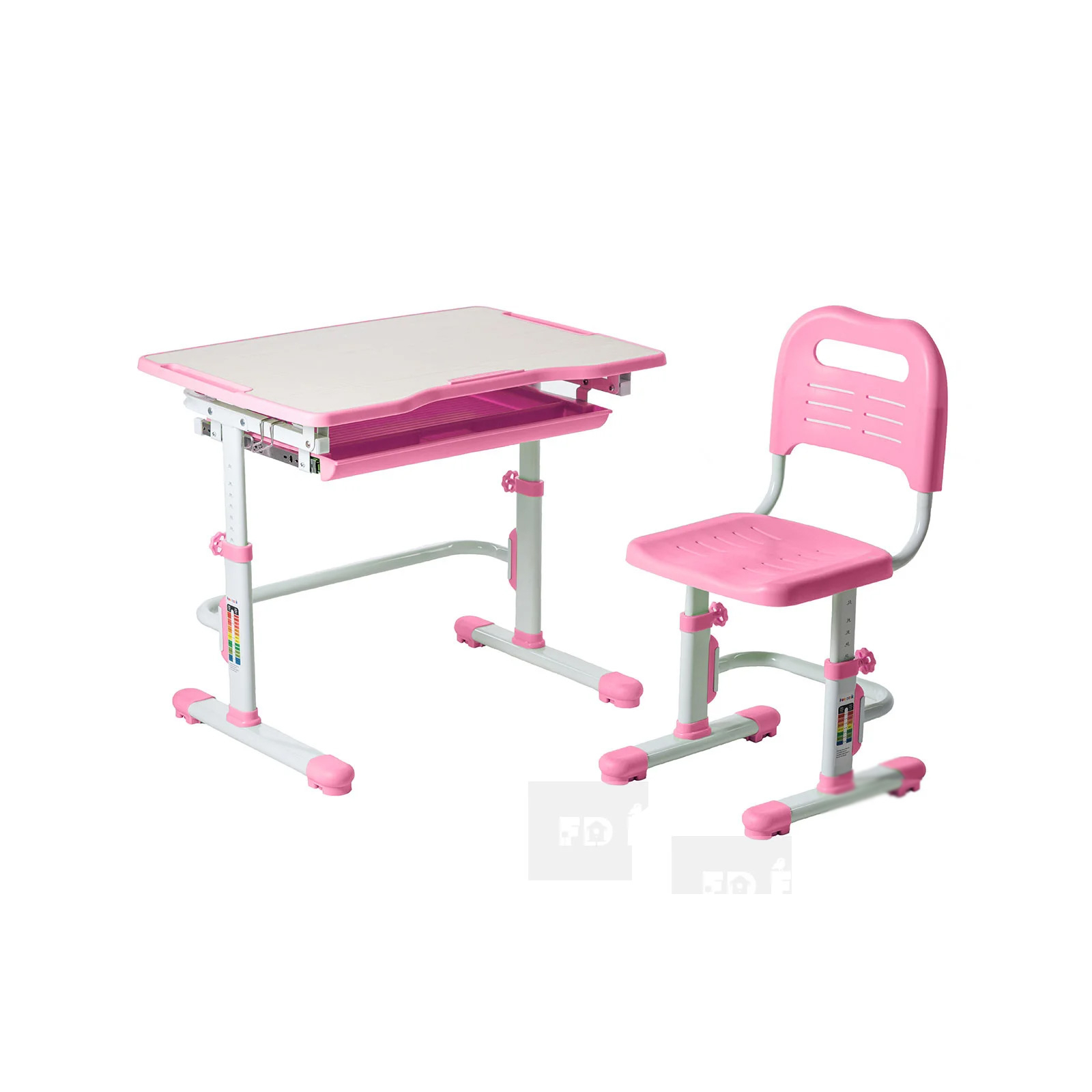 Парта со стулом FunDesk Vivo Pink (221895)