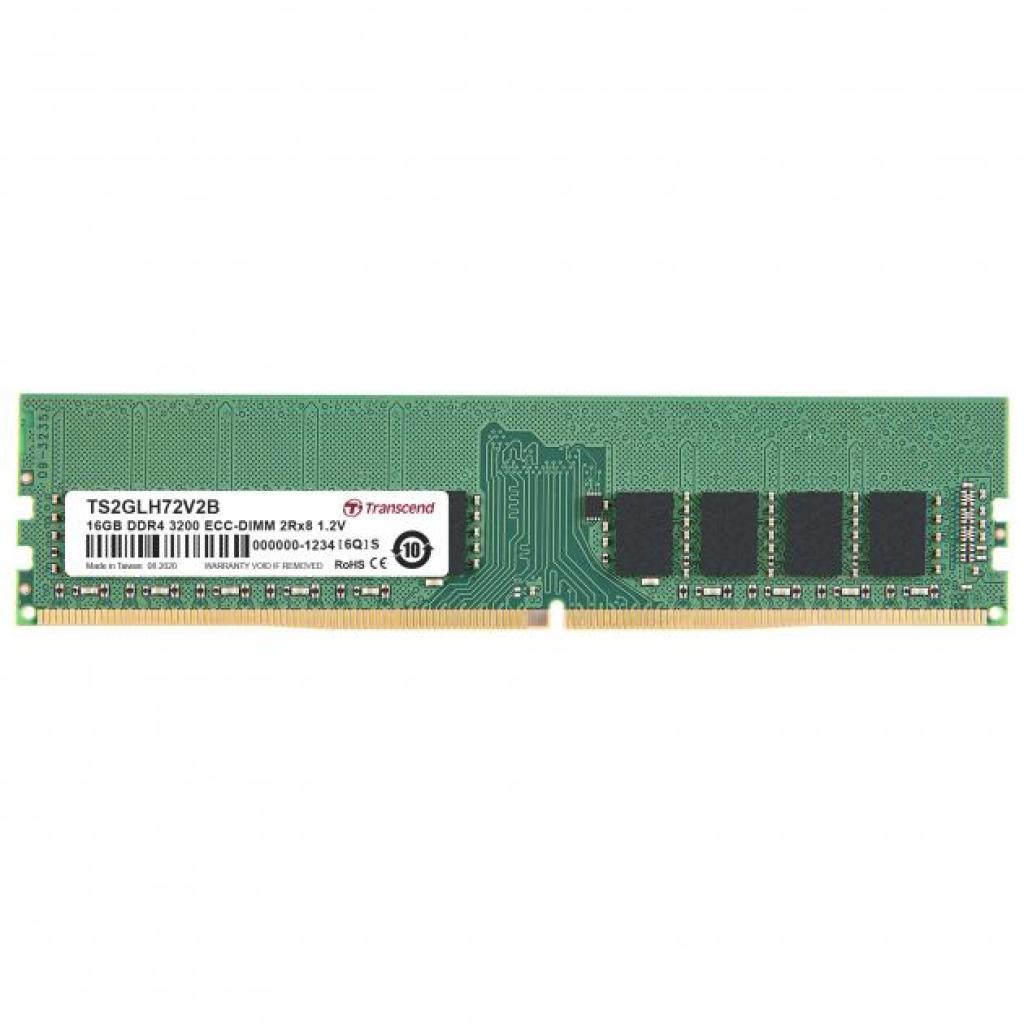 Модуль пам'яті для сервера DDR4 16GB ECC UDIMM 3200MHz 2Rx8 1.2V CL22 Transcend (TS2GLH72V2B)