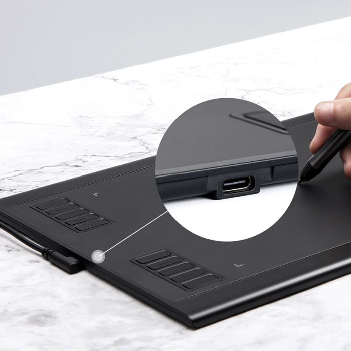Графічний планшет Parblo A610 Plus V2 Black (A610PLUSV2) зображення 4