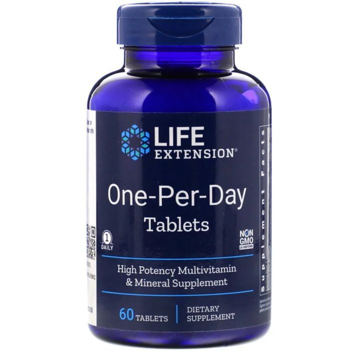 Мультивитамин Life Extension Мультивитамины Одна в День, One-Per-Day, 60 таблеток (LEX-23136)