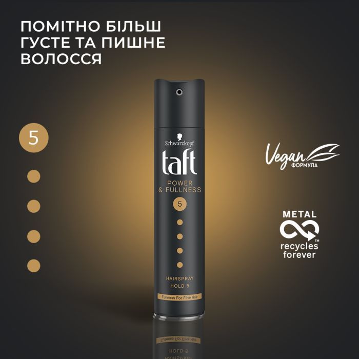 Лак для волос Taft Power Сила кератина Мегафиксация 5 250 мл (4015001003529/9000100653503) изображение 2