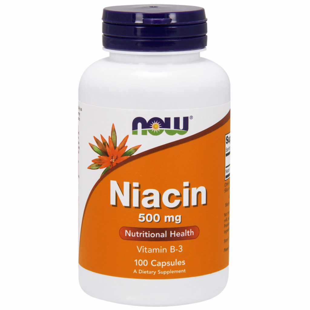 Витамин Now Foods Ниацин (В3) 500мг, 100 капсул (NOW-00481)