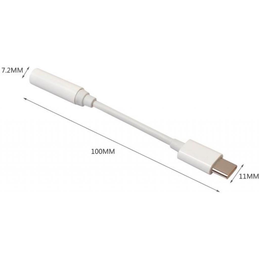 Перехідник Lapara USB Type-C Male - Audio AUX mini jack 3,5 mm Female (LA-Type-C-Audio-3.5mm white) зображення 7