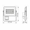 Прожектор Videx LED 50W 5000K з датчиком руху (VL-F2e505W-S) зображення 6