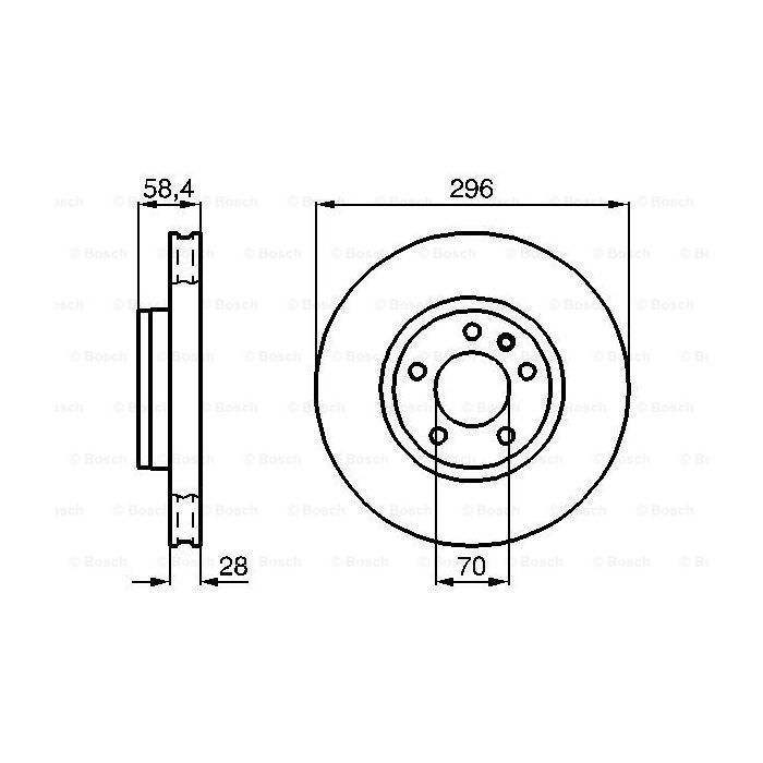 Тормозной диск Bosch 0 986 478 593 изображение 5