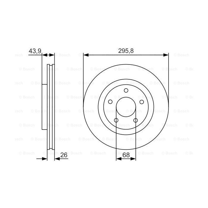 Тормозной диск Bosch 0 986 479 R89 изображение 5