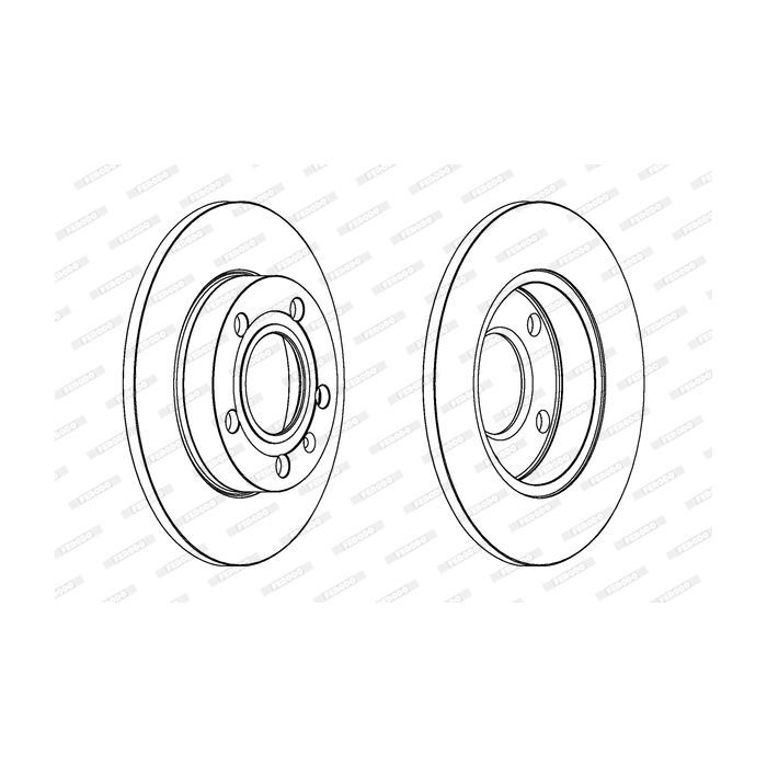 Тормозной диск FERODO DDF1709