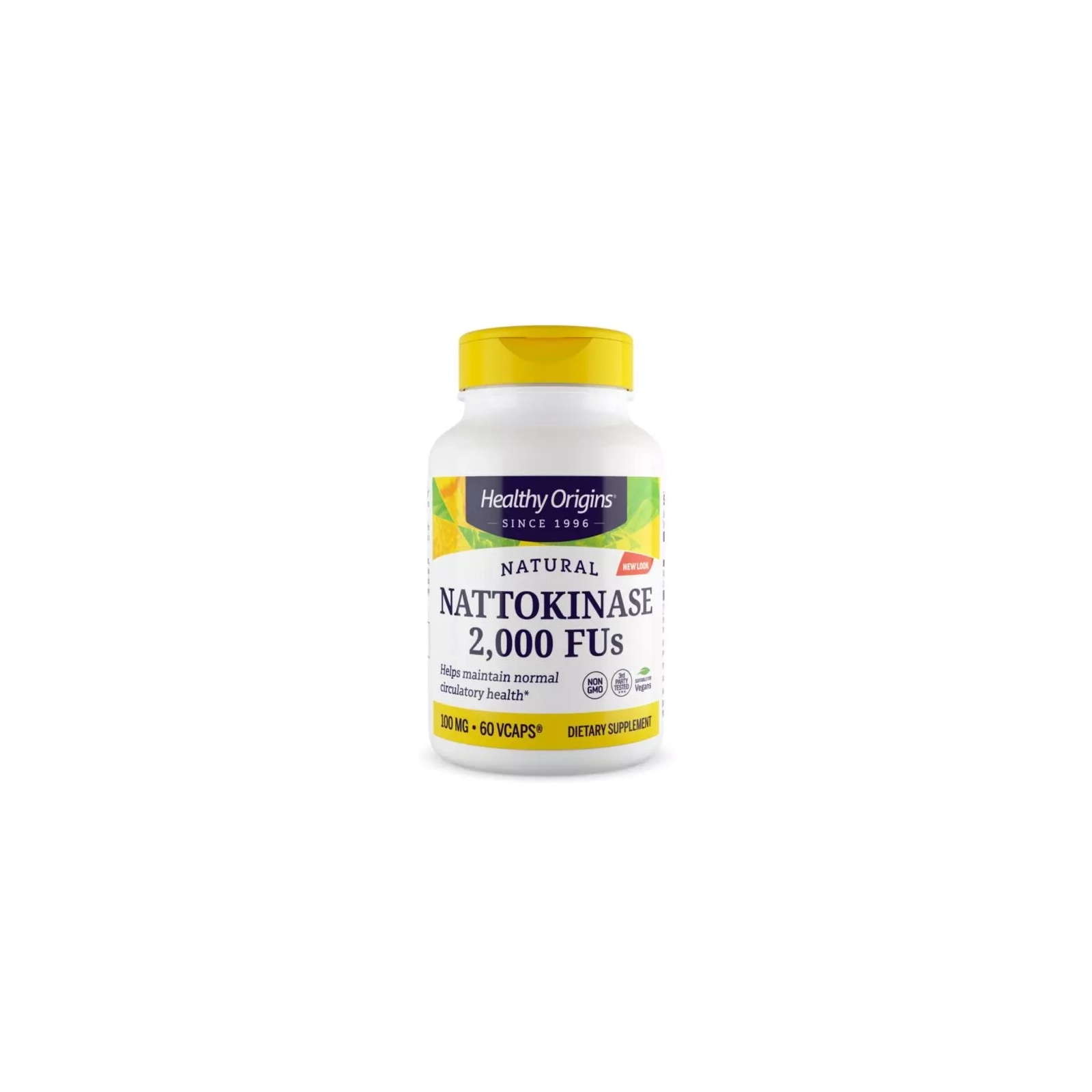Витаминно-минеральный комплекс Healthy Origins Наттокиназа 100мг, 60 гелевых капсул (HO25157)