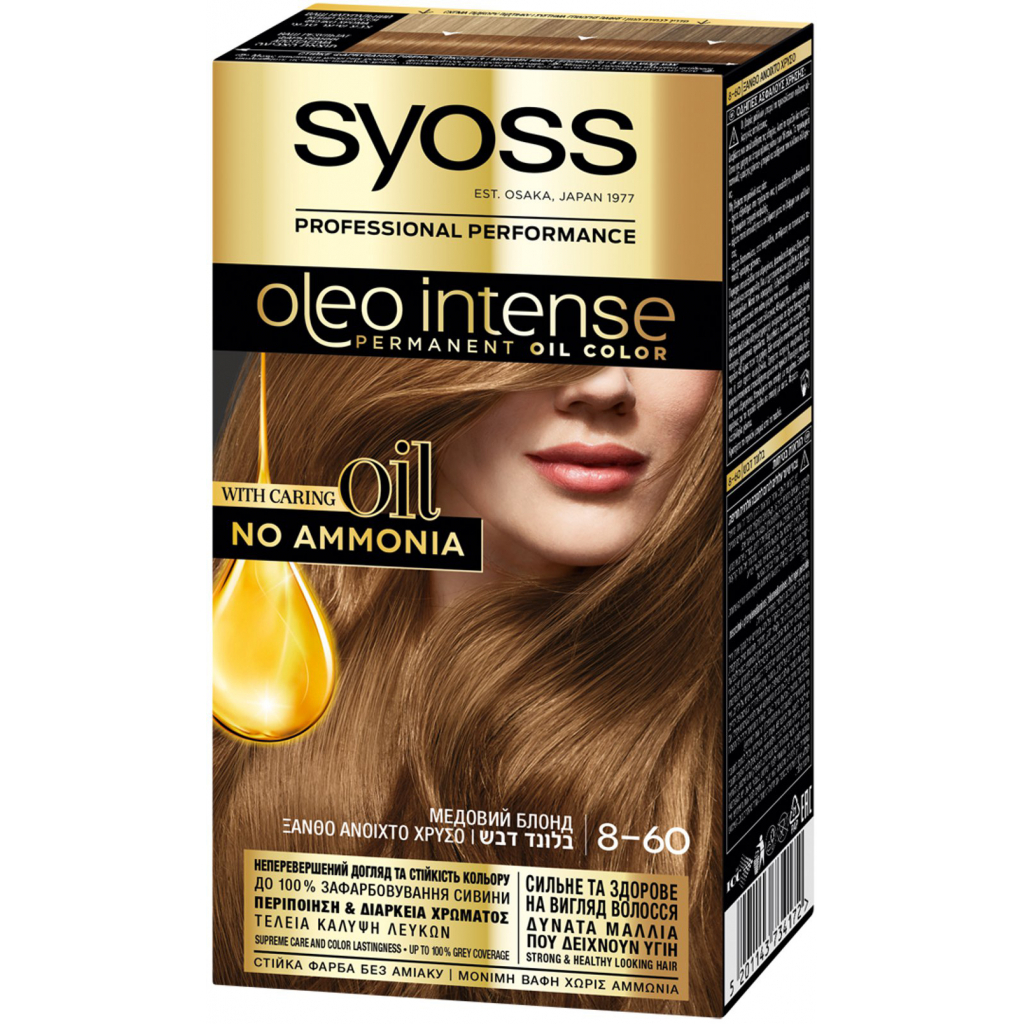 Краска для волос Syoss Oleo Intense 8-60 Медовый блонд 115 мл (5201143734172)