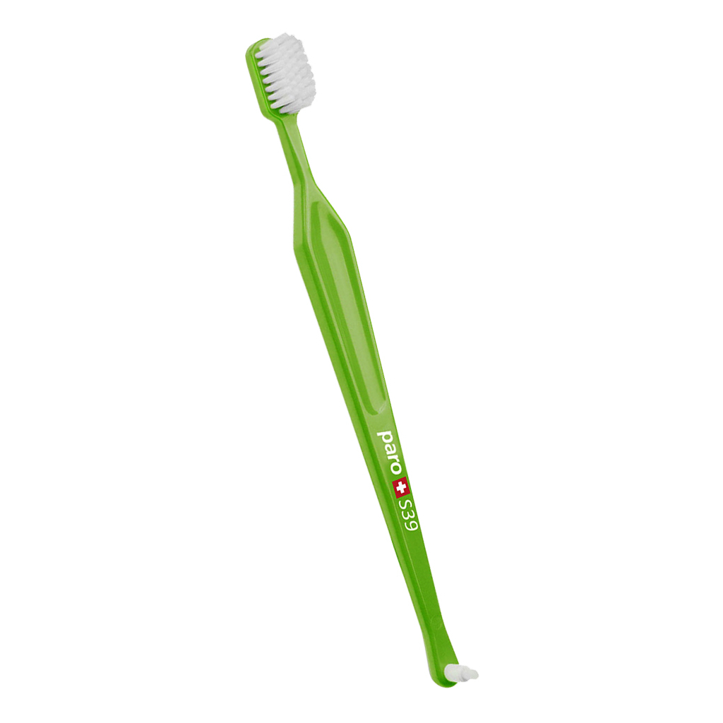 Зубная щетка Paro Swiss S39 мягкая салатовая (7610458007150-light-green)