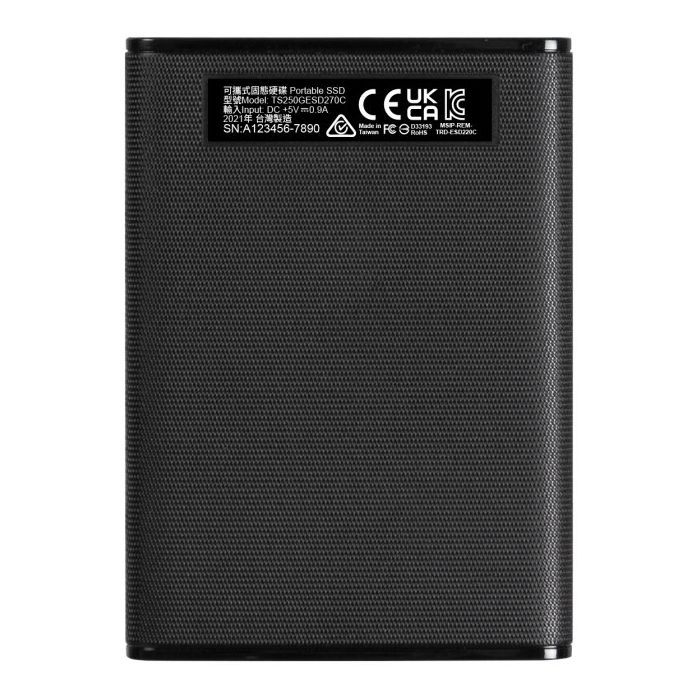 Накопитель SSD USB 3.1 500GB Transcend (TS500GESD270C) изображение 6