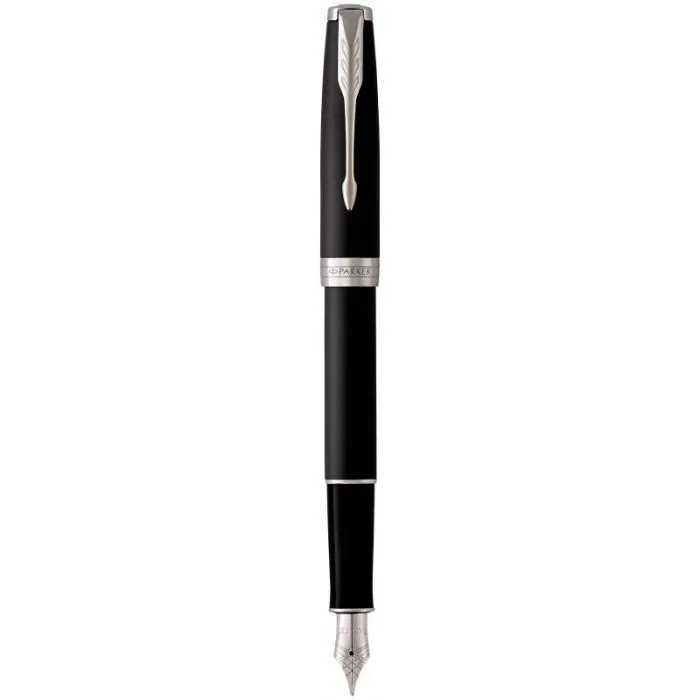 Ручка перьевая Parker SONNET 17 Matte Black Lacquer CT  FP F (84 911)