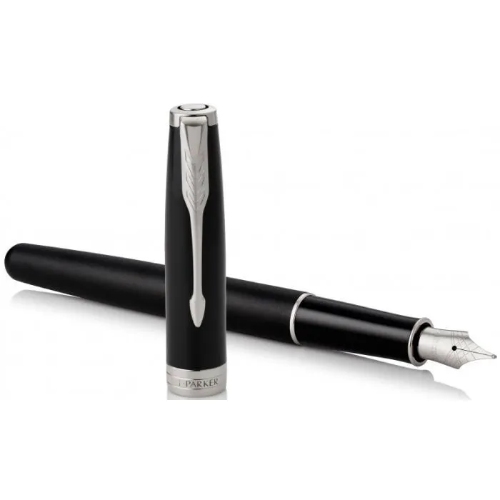 Ручка перьевая Parker SONNET 17 Matte Black Lacquer CT  FP F (84 911) изображение 2
