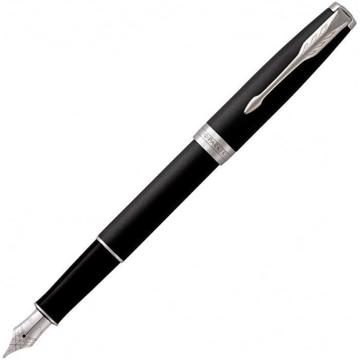Ручка перьевая Parker SONNET 17 Matte Black Lacquer CT  FP F (84 911) изображение 4