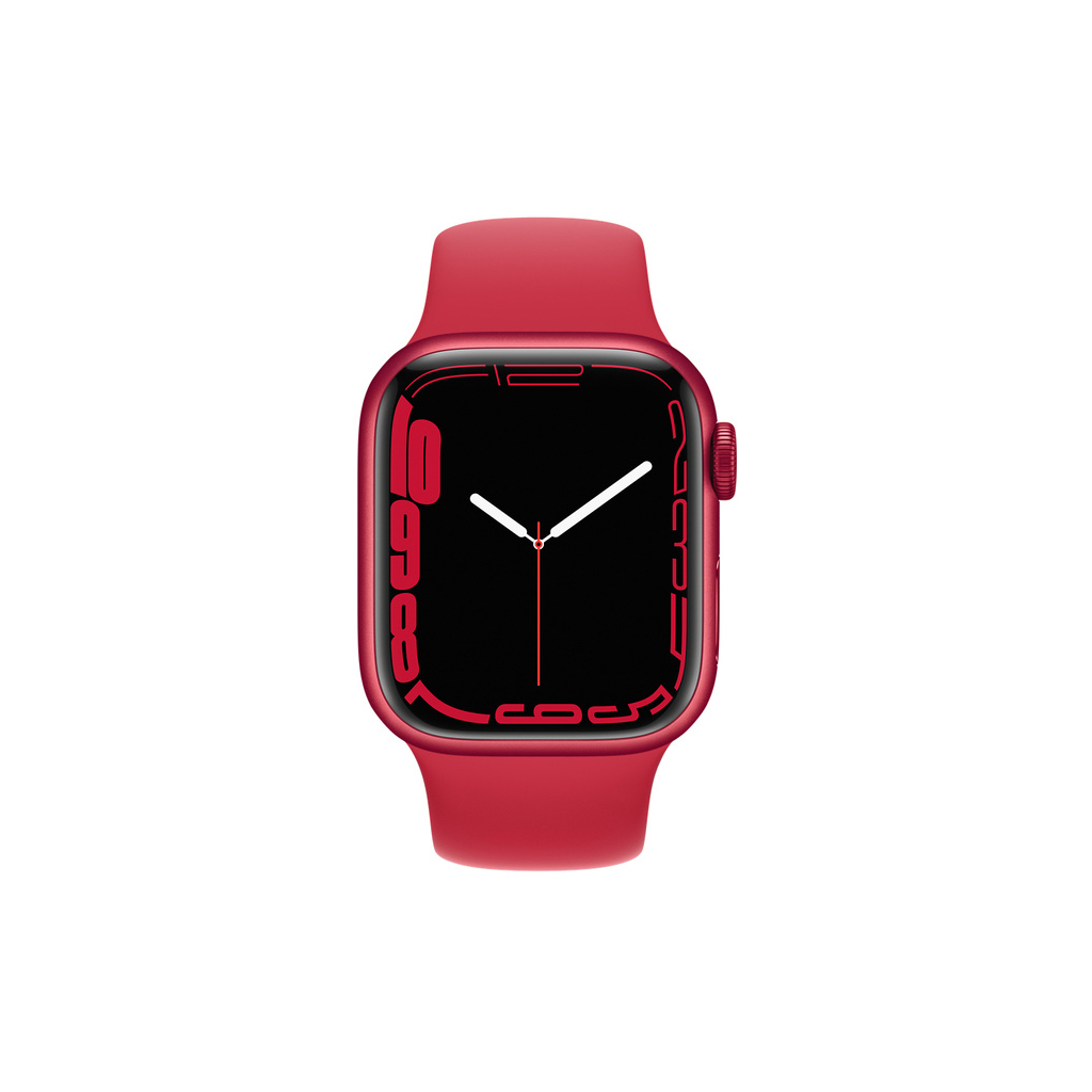 Смарт-часы Apple Watch Series 7 GPS 41mm (PRODUCT) Red Aluminium Case with Re (MKN23UL/A) изображение 2